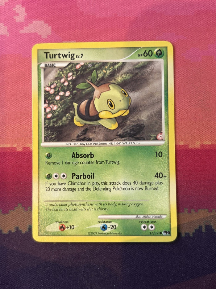 Pokemon Card Turtwig Pop Series 9 17/17 Near Mint
