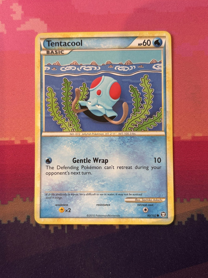 Pokemon Card Tentacool Triumphant Common 80/102 Near Mint