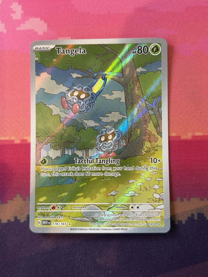 Pokemon Card Tangela Pokemon 151 Illustration Rare 178/165 Near Mint