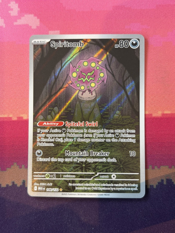 Pokemon Card Spiritomb Mega Evolution Illustration Rare 148/132 Near Mint