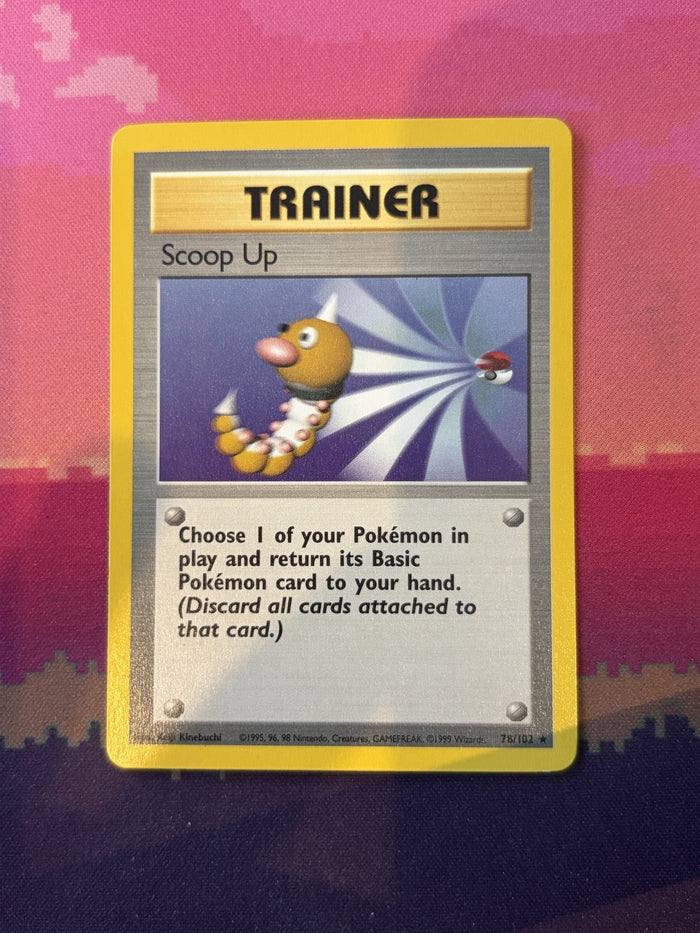 Pokemon Card Scoop Up Base Set Rare 78/102 Near Mint