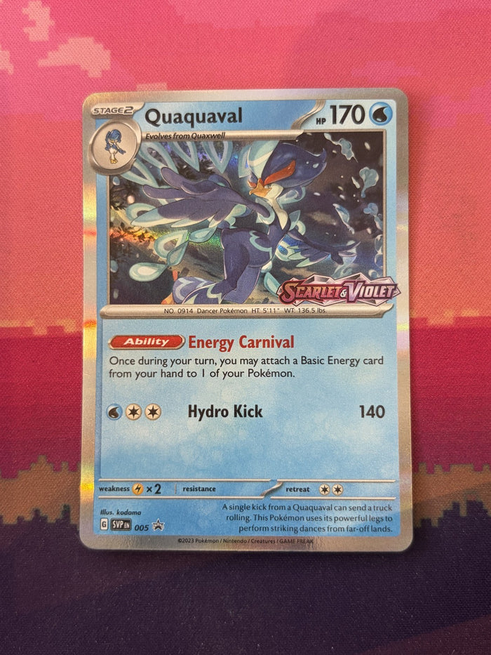 Pokemon Card Quaquaval Scarlet & Violet Promo 005 Near Mint
