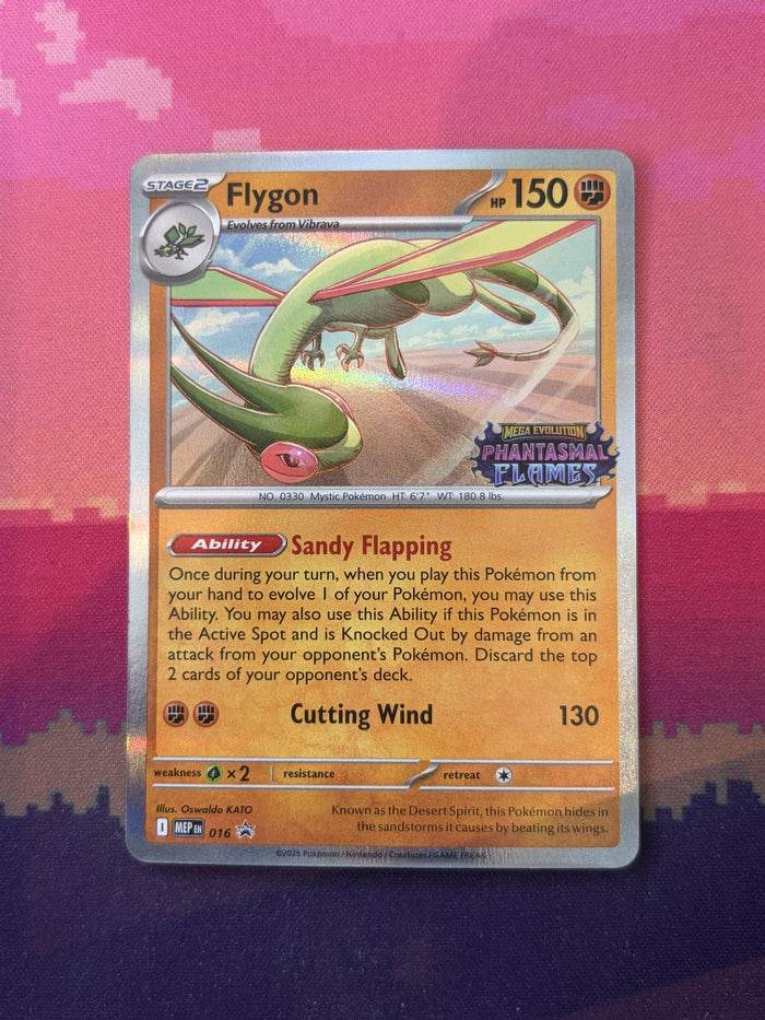 Pokemon Card Flygon Phantasmal Flames STAMPED Rare 016 Near Mint