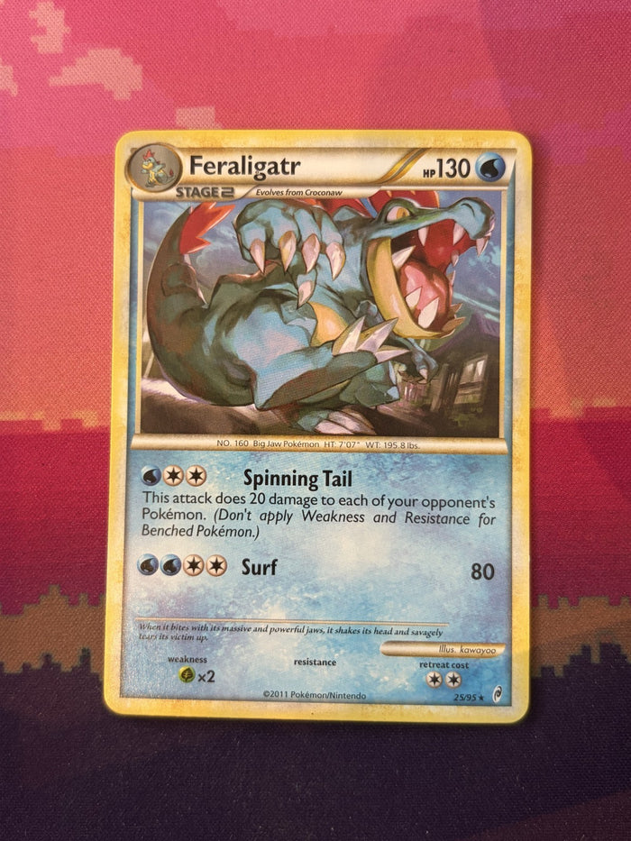 Pokemon Card Feraligatr Call of Legends Rare 25/95 Near Mint