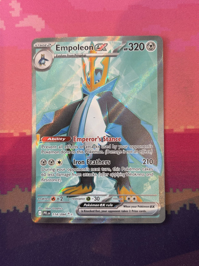 Pokemon Card Empoleon ex Phantasmal Flames Ultra Rare 114/094 NM