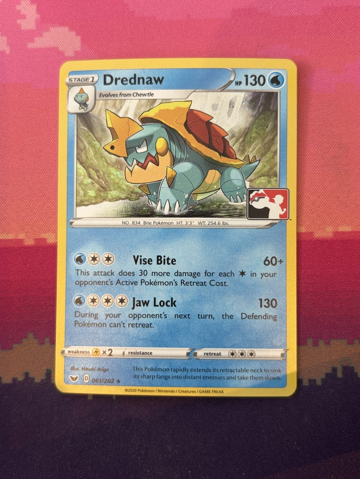 Pokemon Card Drednaw Prize Pack Cosmo Holo Rare 061/202 Near Mint