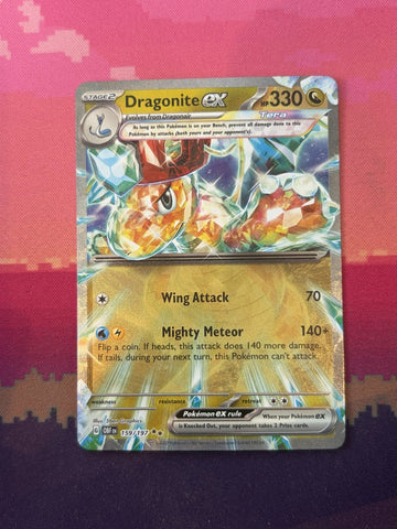 Pokemon Card Dragonite ex Obsidian Flames Double Rare 159/197 NM