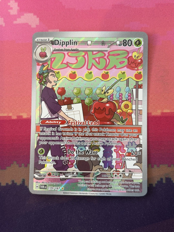 Pokemon Card Dipplin Twilight Masquerade Illustration Rare 170/167 Near Mint