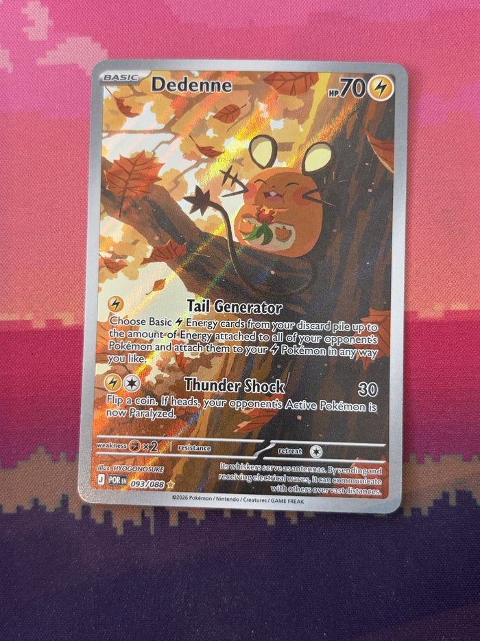 Pokemon Card Dedenne Perfect Order Illustration Rare 093/088 Near Mint