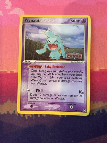 Pokemon Card Wynaut Power Keepers Reverse Holo 70/108 Near Mint