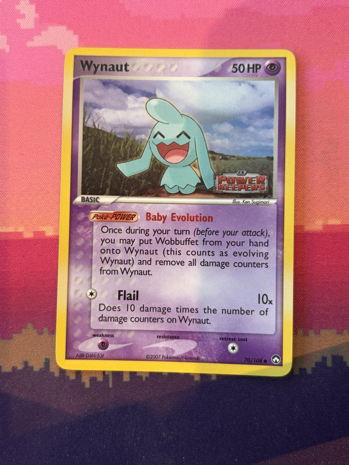 Pokemon Card Wynaut Power Keepers Reverse Holo 70/108 Near Mint