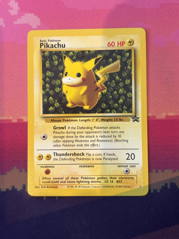 Pokemon Card Pikachu WOTC Black Star Promo 1 Near Mint