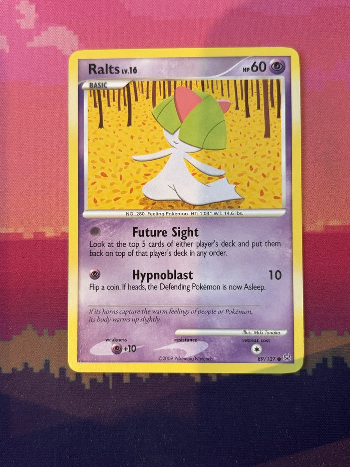 Pokemon Card Ralts Platinum Common 89/127 Near Mint
