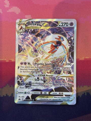 Pokemon Card Deoxys VSTAR Crown Zenith Ultra Rare GG46/GG70 Near Mint