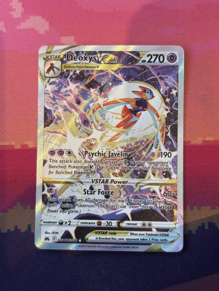 Pokemon Card Deoxys VSTAR Crown Zenith Ultra Rare GG46/GG70 Near Mint
