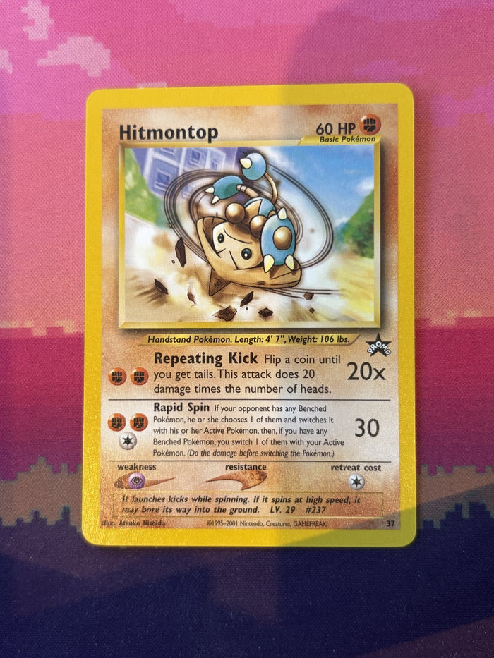 Pokemon Card Hitmontop Black Star Promo 37 Near Mint
