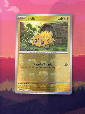 Pokemon Card Joltik White Flare Masterball Reverse Holo 033/086 Near Mint