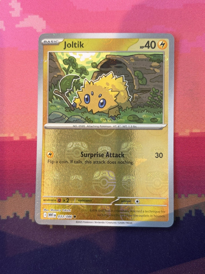 Pokemon Card Joltik White Flare Masterball Reverse Holo 033/086 Near Mint