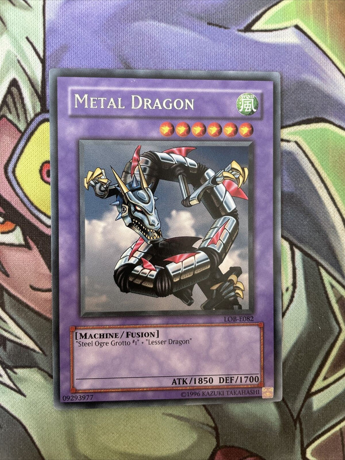 LOB-E082 Metal Dragon Rare Unlimited Edition NM Yugioh Card