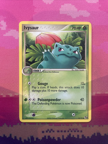 Pokemon Card Ivysaur Pop Series 3 Common 14/17 NM