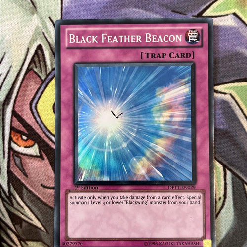 DP11-EN029 Black Feather Beacon Super Rare 1st Edition NM Yugioh Card