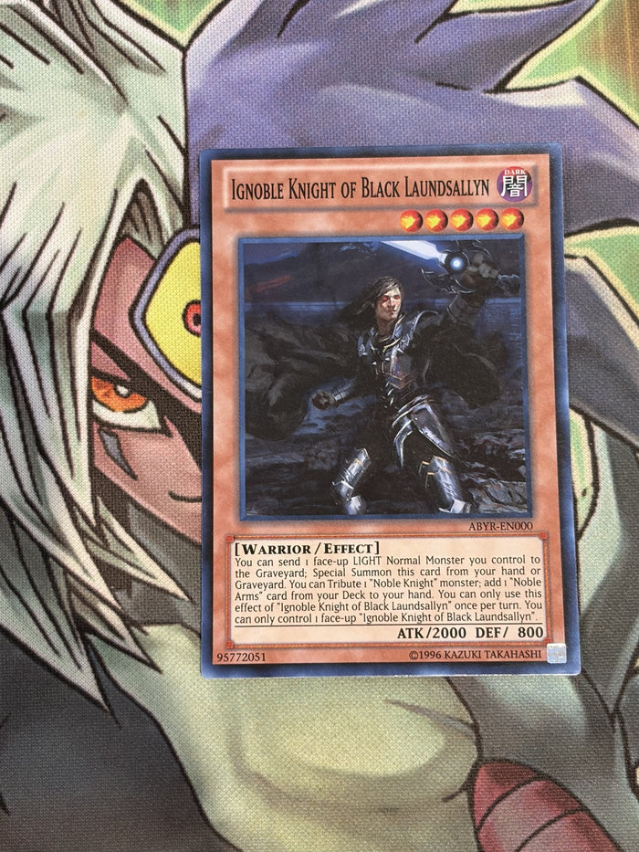 ABYR-EN000 Ignoble Knight of Black Laundsallyn Super Rare UNL Edition NM Yugioh