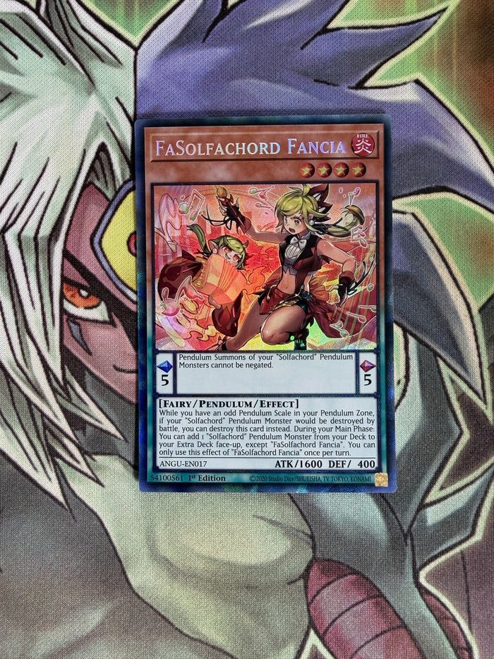 ANGU-EN017 FaSolfachord Fancia Collectors Rare 1st Edition NM Yugioh Card