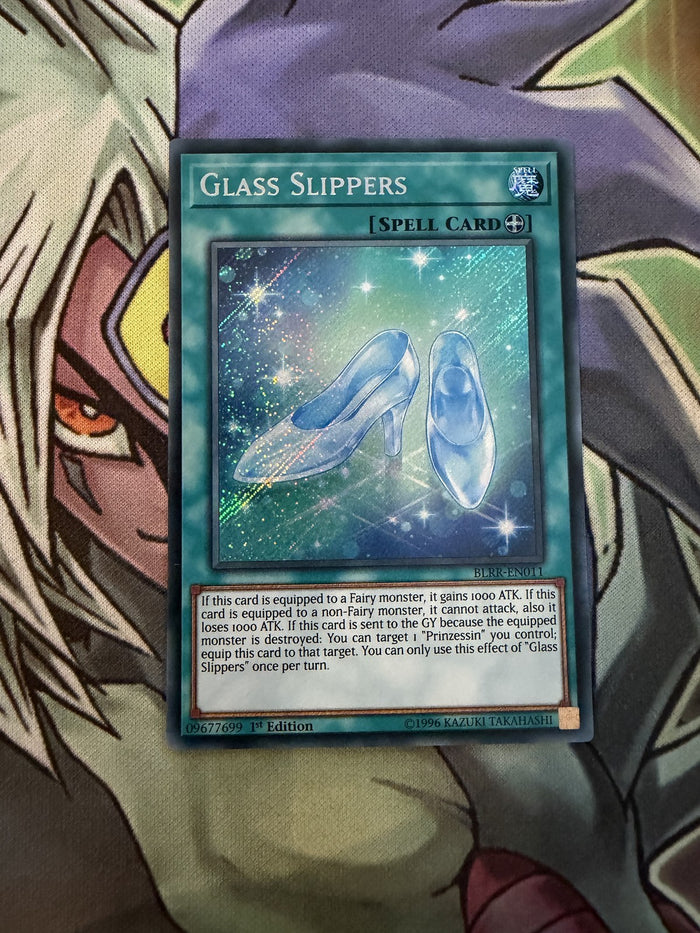 BLRR-EN011 Glass Slippers Secret Rare 1st Edition NM Yugioh Card