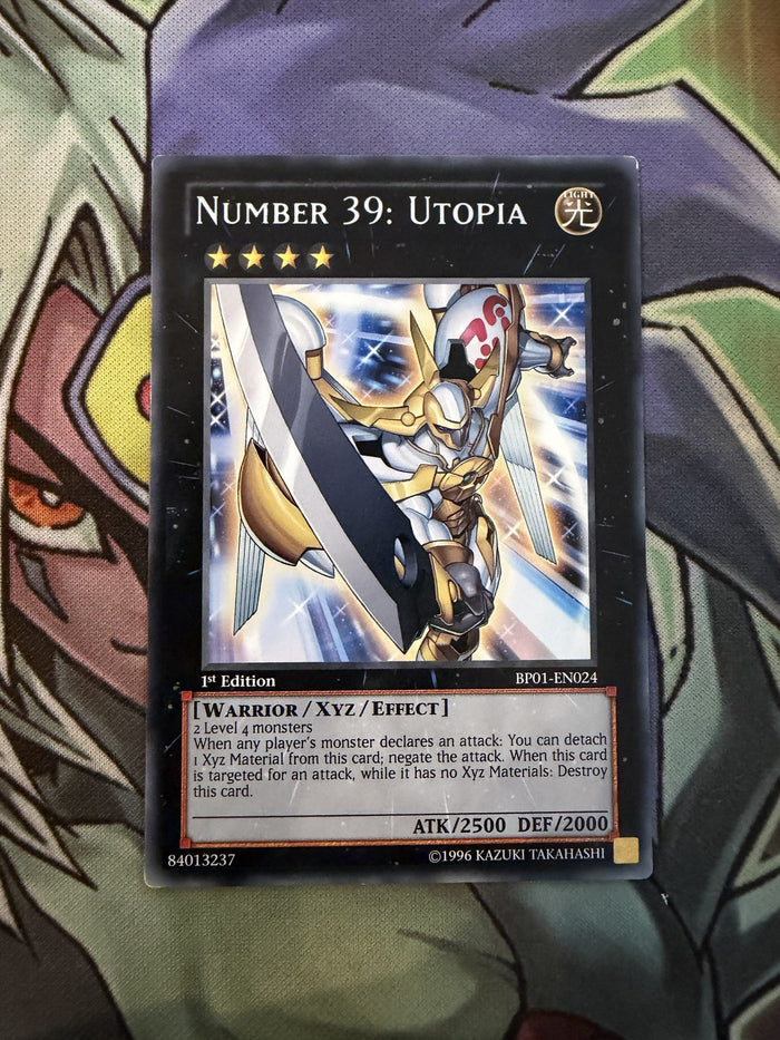 BP01-EN024 Number 39: Utopia Rare 1st Edition NM Yugioh Card