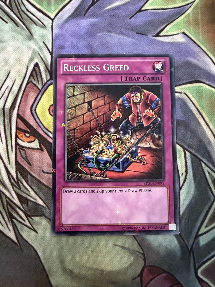 BP01-EN095 Reckless Greed Starfoil Rare UNL Edition NM Yugioh Card