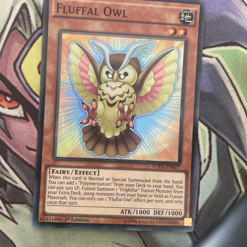 FUEN-EN017 Fluffal Owl Super Rare 1st Edition NM Yugioh Card
