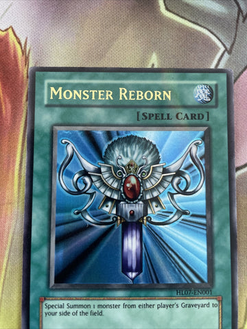 HL07-EN001 Monster Reborn Ultra Parallel Rare NM/EXC Yugioh (back)