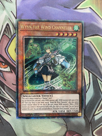 RA01-EN018 Wynn The Wind Channeler Quarter Century 1st Edition NM Yugioh Card