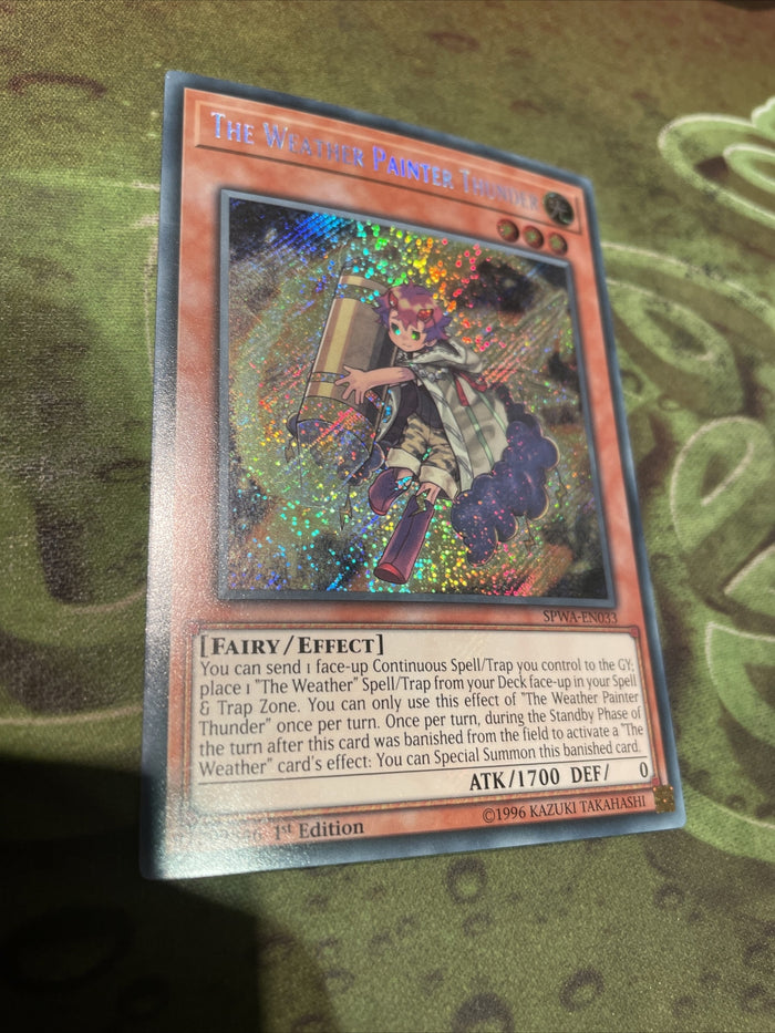 SPWA-EN033 The Weather Painter Thunder Secret Rare Yugioh Card