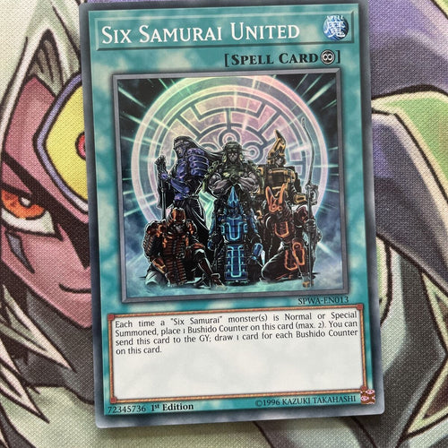 SPWA-EN013 Six Samurai United Super Rare 1st Edition NM Yugioh Card