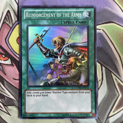 LCYW-EN173 Reinforcement Of The Army Super Rare Unl Edition NM Yugioh Card