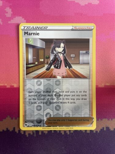 Pokemon Card Marnie Champions Path Reverse Holo Rare 056/073 NM