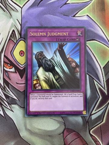 LART-EN014 Solemn Judgment Ultra Rare 1st Edition NM Yugioh Card