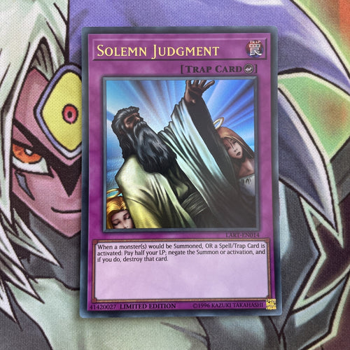 LART-EN014 Solemn Judgment Ultra Rare 1st Edition NM Yugioh Card