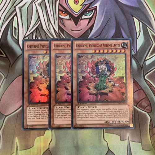 LVAL-EN039 x3 Chirubime, Princess of Autumn Leaves Super Excellent Cond Yugioh