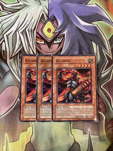 SD7-EN006 x3 Gigantes Common Excellent Condition Yugioh