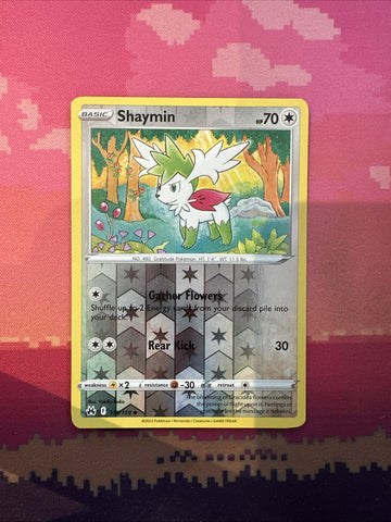 Pokemon Card Shaymin Crown Zenith Reverse Holo Rare 115/159 Near Mint
