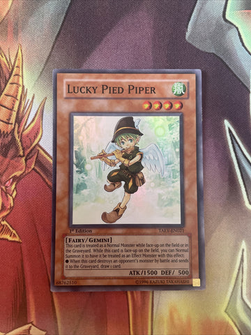 taev-en021 Lucky Pied Piper 1st Edition (MINT) Super Rare Yugioh!