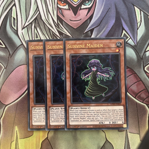 GFTP-EN015 x3 Sunvine Maiden Ultra Rare Excellent Condition Yugioh