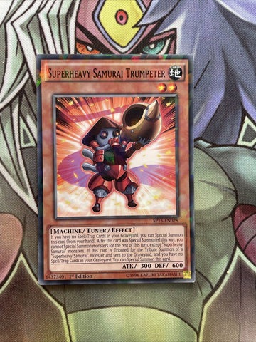SP15-EN028 Superheavy Samurai Trumpeter Shatterfoil 1st Edition NM Yugioh