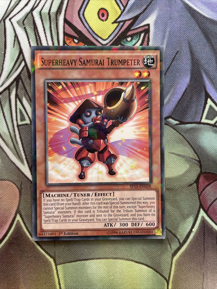 SP15-EN028 Superheavy Samurai Trumpeter Shatterfoil 1st Edition NM Yugioh