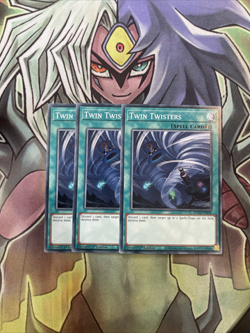 SDCH-EN026 x3 Twin Twisters Common Excellent Condition Yugioh