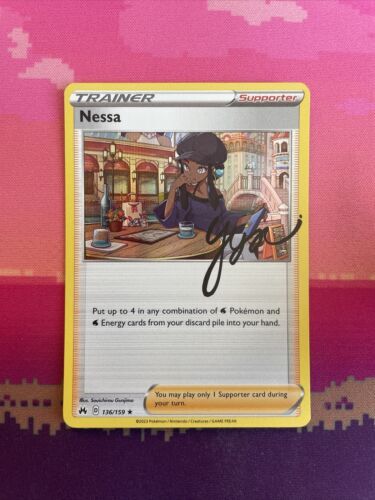 Pokemon Card Nessa Crown Zenith Holo Rare 136/159 Near Mint