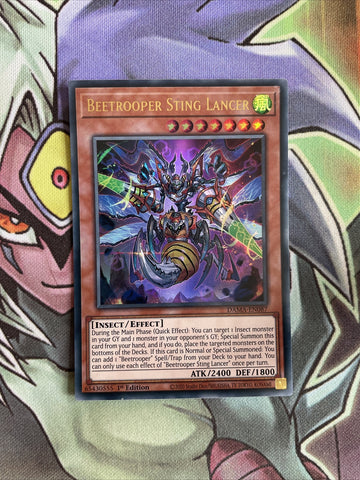 DAMA-EN087 Beetrooper Sting Lancer Ultra Rare 1st Edition NM Yugioh Card
