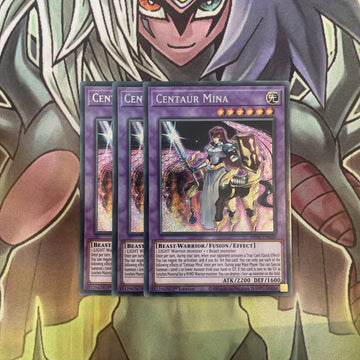 BROL-EN020 x3 Centaur Mina Secret Rare Excellent Condition Yugioh